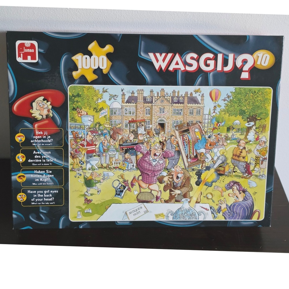 Jumbo Wasgij Original 10 Antiques Hunt 1000 Piece Jigsaw Puzzle Graham Thompson